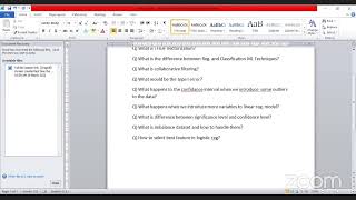 Interview preparation session 31-03-22