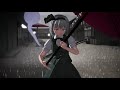 【東方mmd】二 閃【mmdアクション 60fps】