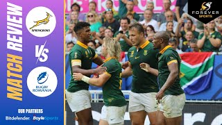 SPRINGBOKS CRUSH ROMANIA! | South Africa vs Romania Review | Forever Rugby
