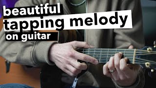Beautiful and Simple Tapping Melody on Acoustic Guitar
