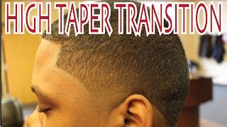 HIGH TAPER HAIRCUT TRANSITION FROM MOHAWK | Step by Step Barber Techniques