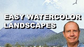 Easy watercolor landscapes for beginners number 1 Simple step by step landscape watercolour painting