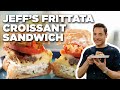 Jeff Mauro's Kitchen Sink Frittata Croissant Sandwich | The Kitchen | Food Network