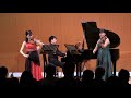 ショスタコーヴィチ「２つのバイオリンとピアノのための５つの小品」shostakovich 5 pieces for 2 violins and piano【藝大同期】