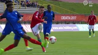 U17 EB - Magyarország - Franciaország 3-2 Összefoglaló videó - magyar gólok | 2017. május 3.