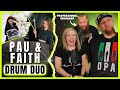 PAULINA VILLARREAL & FAITH BENSON Drum Duo // Audio Engineer, Drummer & Wifey Reaction & Review