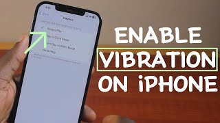 How to Turn ON Vibration on iPhone