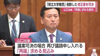 山口知事「再議」求める考え \