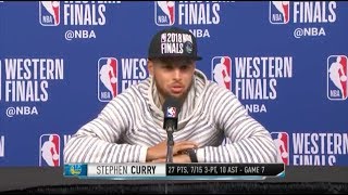 Stephen Curry | Game 7 Press Conference | Western Conference Finals