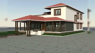 Wada house design l Wada house Maharashtra l Wada type house plan l 3d plan l 3d house design