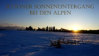 Schöner Sonnenuntergang an den Alpen [Timelapse / Zeitraffer ]