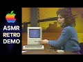 Unintentional ASMR 💾 Relaxing Retro Macintosh Demonstration (1984)