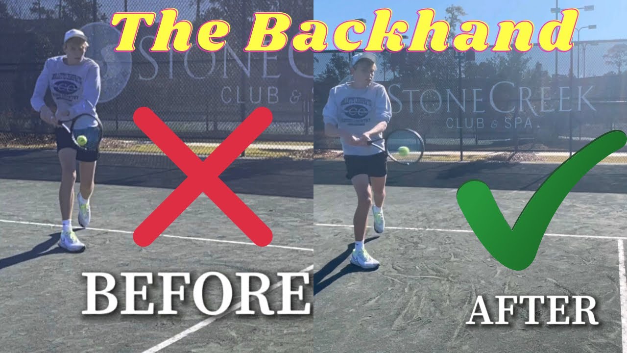 How To Hit The Tennis Backhand In 3 Simple Correction Steps - YouTube