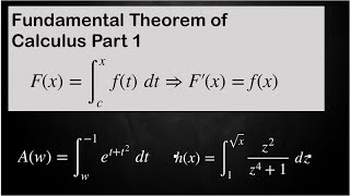 Fundamental Theorem of Calculus Part 1 :: Finding Derivatives