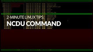 How to use the ncdu command