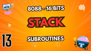 subroutines stack in assembly 8088 16 bit