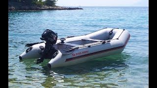 Kolibri KN330 with outboard motor Suzuki DF5