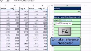 Excel Magic Trick 1132: Extract and Sort Numbers Greater Than Zero with Formula