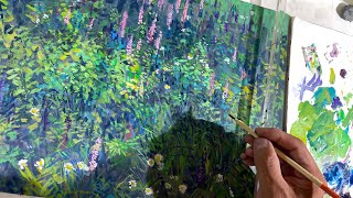 321/【筆触分割法を学ぶ】北海道の野の花を描く！