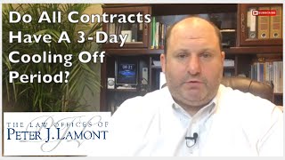 Do All Contratcs Have  a 3-Day Cancellation Policy?