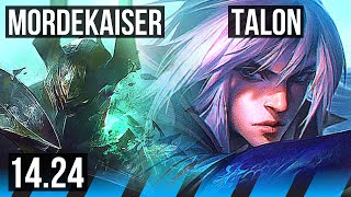 MORDEKAISER vs TALON (MID) | NA Grandmaster | 14.24