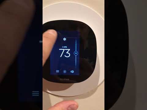 Ecobee thermostat changes temperature when turning on cooling