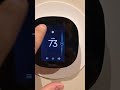 Ecobee Thermostat changing temp when turning on Cooling