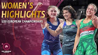 Women's Highlights from U20 European Championships 2022 #WrestleRome