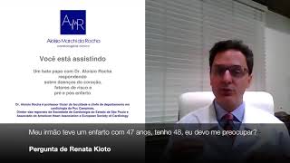 #10 - Meu irmão teve infarto com 47 anos, tenho 48. Devo me preocupar?