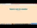 [Javascript tutorials #3] Square root App with Algorithm JS Part1