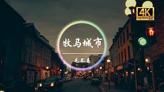 毛不易《牧马城市》4K画质「当所有想的说的要的爱的 都挤在心脏 行李箱里装不下我想去的远方」动态歌词版