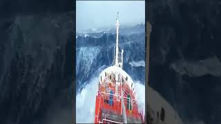 Terrifying Monster Waves Crashing Cabin Ship #ocean #northsea #waves