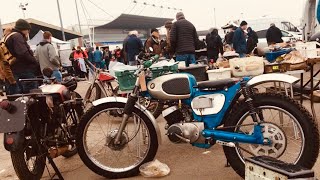 1944 WW2 NORTON 16H Military \u0026 1963 SUZUKI T10 250 BIKES FOR SALE KEMPTON PARK Motorcycle Autojumble