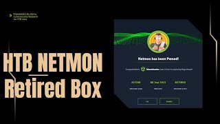 HTB NETMON Retired Box