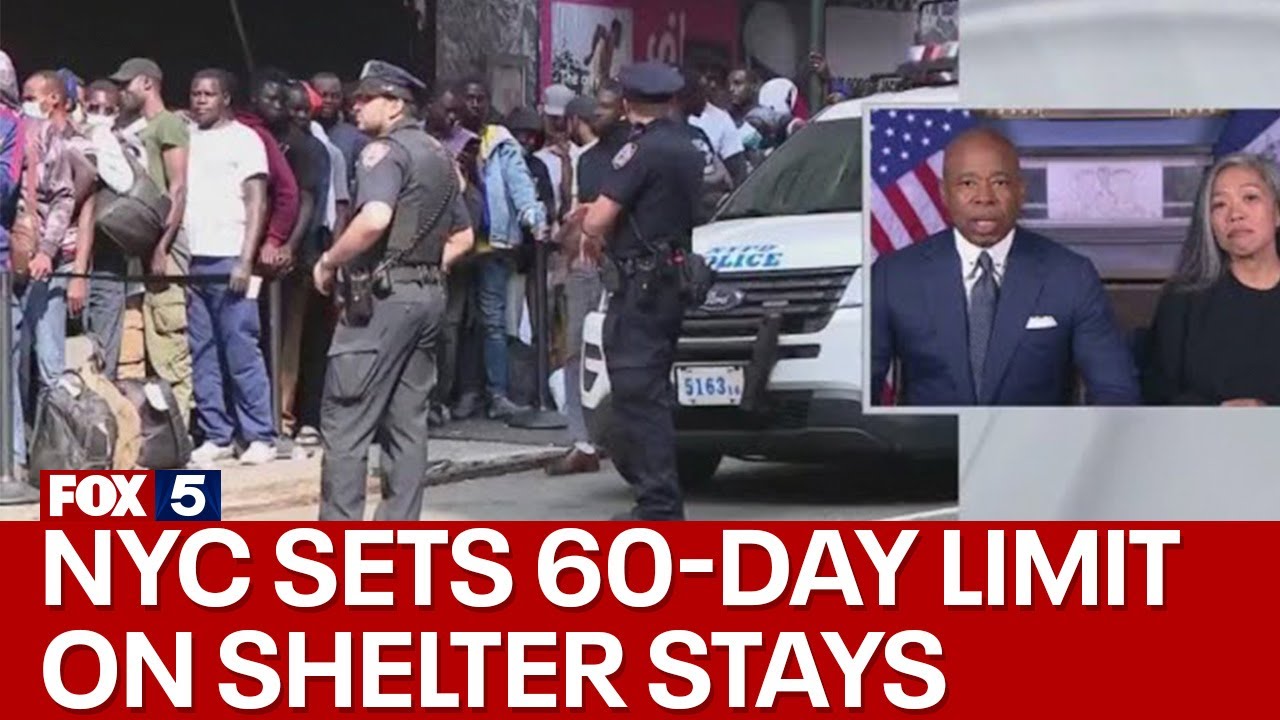 NYC To Limit Migrant Family Shelter Stays To 60 Days - YouTube