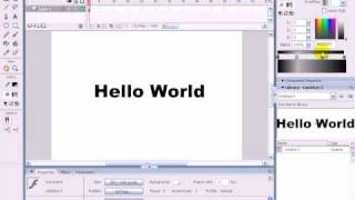 Episode 9: Macromedia Flash 8 - Basic Text Effects