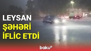 Bərdədə leysan şəhəri iflic etdi