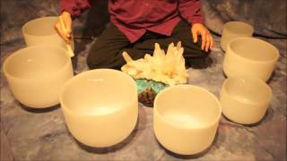 Crystal Bowl Chakra (70 Min.) Meditation C to B ~ Low to High Tones