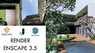 ENSCAPE REALISTIC RENDER SETTING EXTERIOR #17 || ENSCAPE 3.5 ||