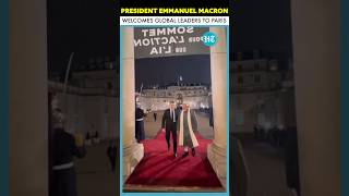 French President Macron Welcomes Indian PM Modi \u0026 US VP Vance At AI Action Summit #ytshorts