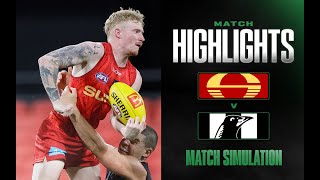 Gold Coast Suns v Collingwood Highlights | Match Simulation, 2025 | AFL