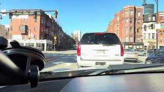 Driving Through Mass Ave Traffic in Boston