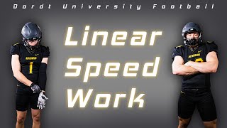 Dordt Football Linear Speed Workout