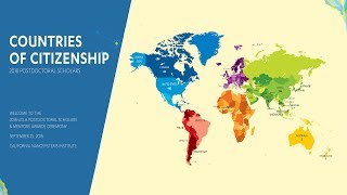 2018 Postdoctoral Scholars & Mentors Awards Ceremony