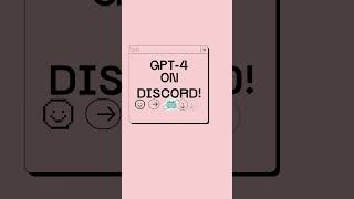 GPT-4 and ChatGPT API on Discord! Unleash the Power of the Most Advanced AI, Right In Your Server.