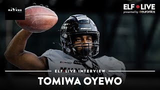 No.2 ranked RB Tomiwa Oyewo about his Football Journey | ELF Live Clips presented by Euronics