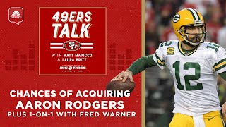 49ers' chances of acquiring Aaron Rodgers, one-on-one with Fred Warner | 49ers Talk | NBC Sports BA