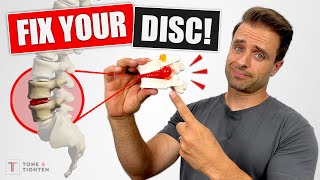 FIX YOUR DISC! Bulging Disc Lower Back Exercises For Pain Relief