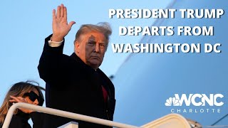 LIVE: President Trump departs Washington on Inauguration Day