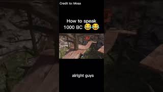 How to speak 1000 BC #caveman #gorillatag #subscribe #lifehacks #fyp #viral